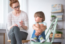 therapist with a kid